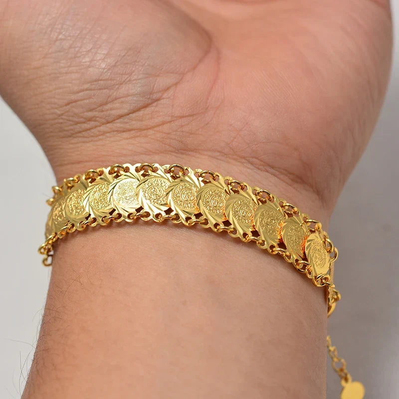 Bracelet pour femme arabe musulman islam or simple