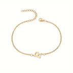 Personalized Bracelet for Women with Gold Initial r