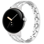 Bracelet pour femme Google Pixel Watch 1, 2, 3, 4 41mm 45mm argent