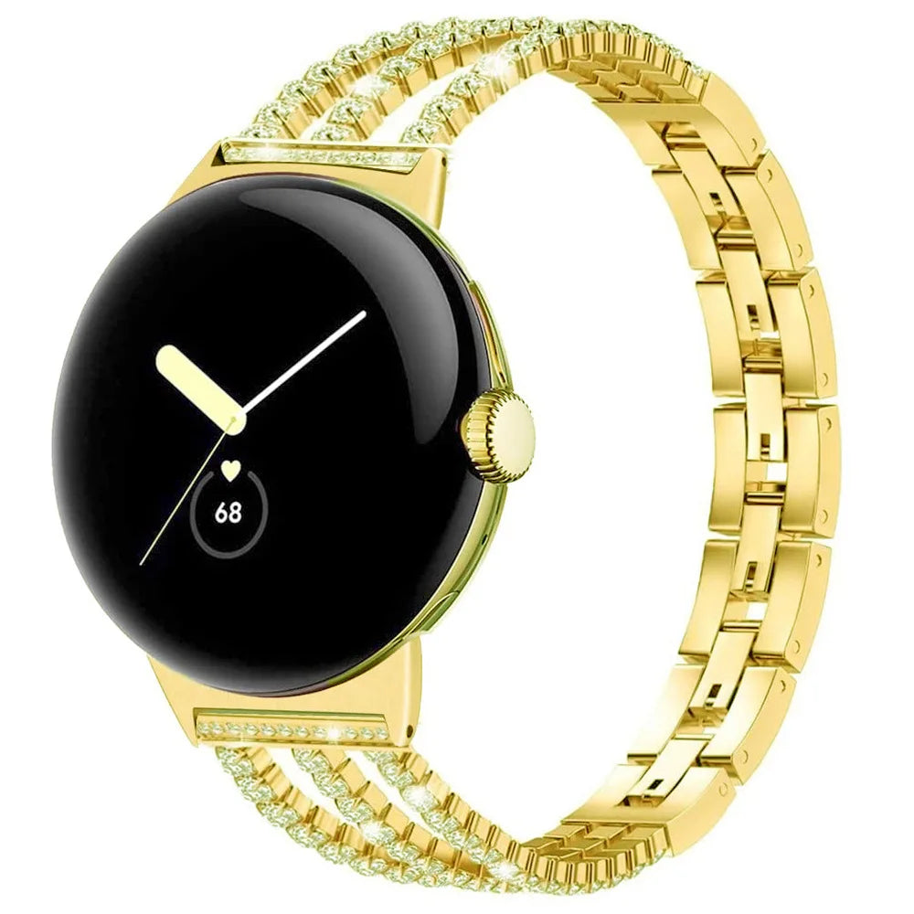 Bracelet pour femme Google Pixel Watch 1, 2, 3, 4 41mm 45mm or