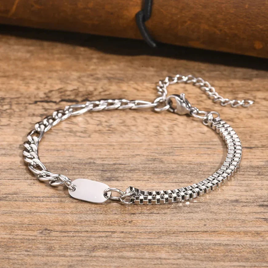 Bracelet homme initiale