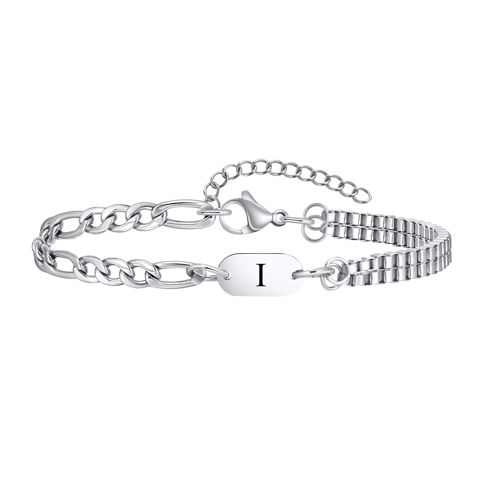 Bracelet homme initiale i