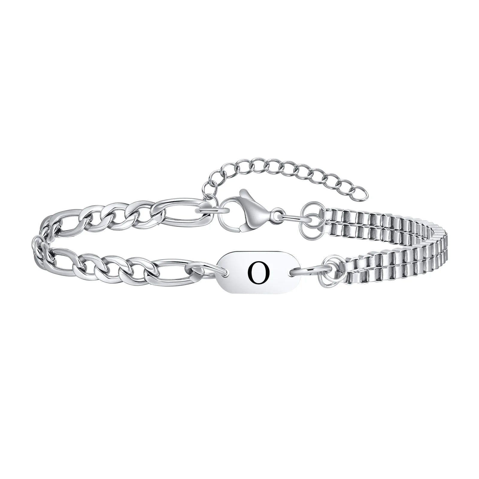 Bracelet homme initiale o