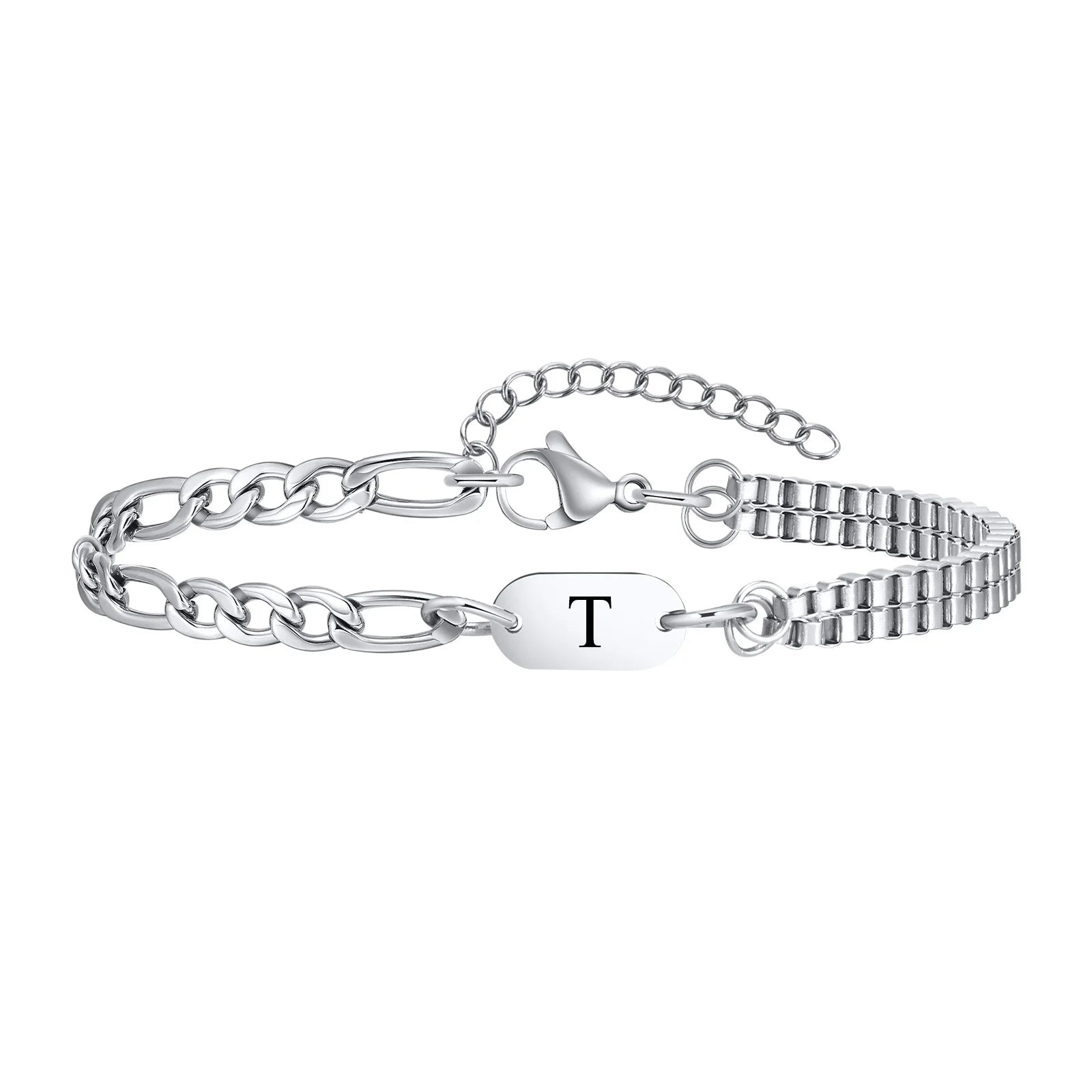 Bracelet homme initiale t