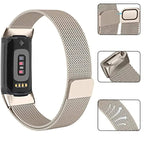 Bracelet for Fitbit Charge 3 Charge 4 Charge 5 Watch silver