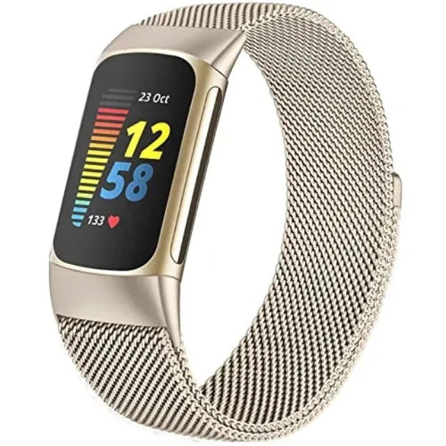 Bracelet for Fitbit Charge 3 Charge 4 Charge 5 Watch gold