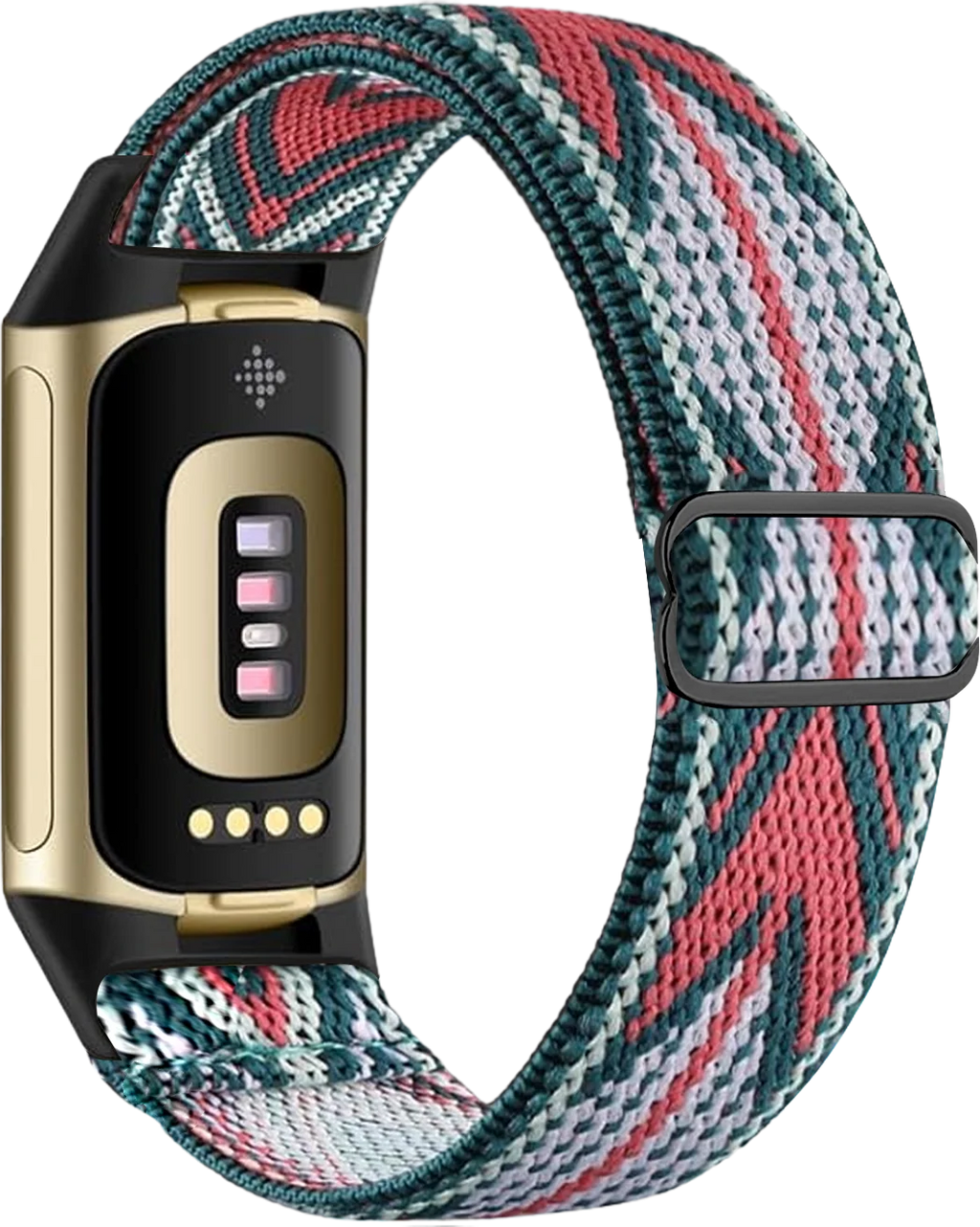 Bracelet pour montre Fitbit Charge 5, Charge 6 blanc et rose