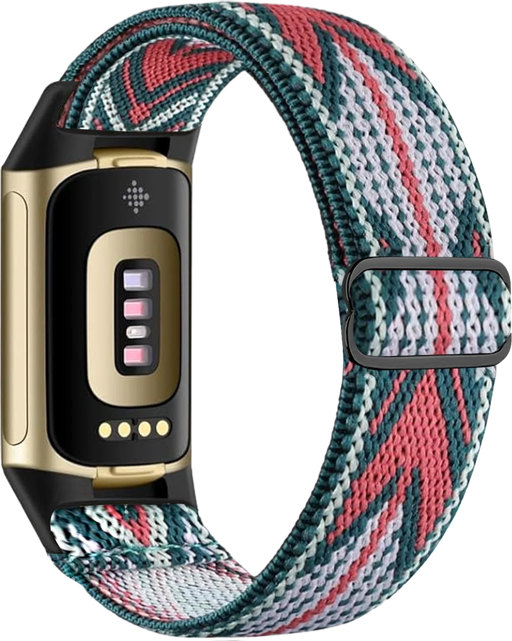 Bracelet pour montre Fitbit Charge 5, Charge 6 blanc et rose