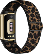 Bracelet pour montre Fitbit Charge 5, Charge 6 léopard