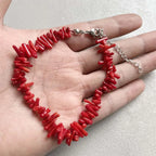 Bracelet réglable corail rouge