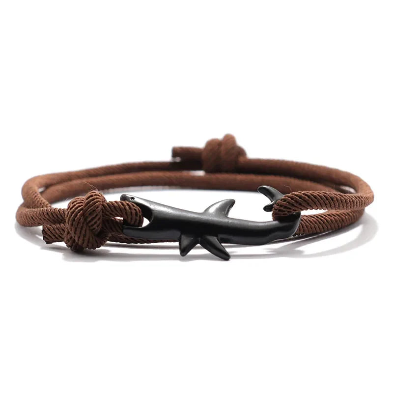 Bracelet Requin Noir marron