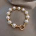 Retro Bracelet with Pearls and Zircon