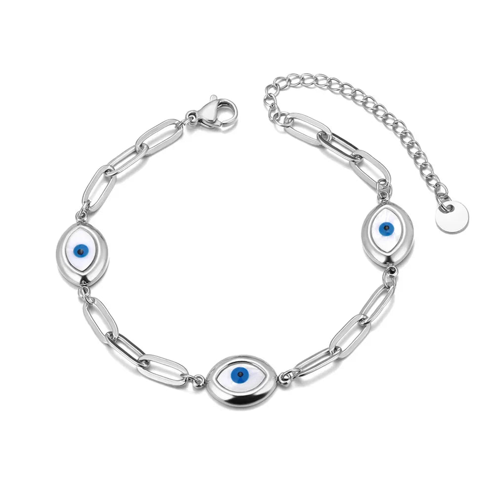 Retro Bracelet Against the Evil Eye silver