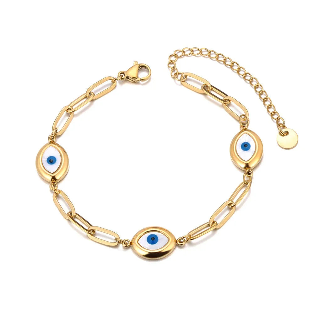 Retro Bracelet Against the Evil Eye gold