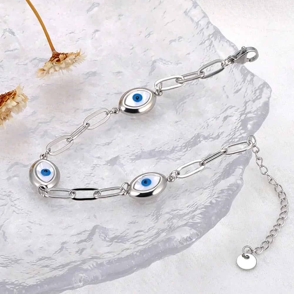 Retro Bracelet Against the Evil Eye silver