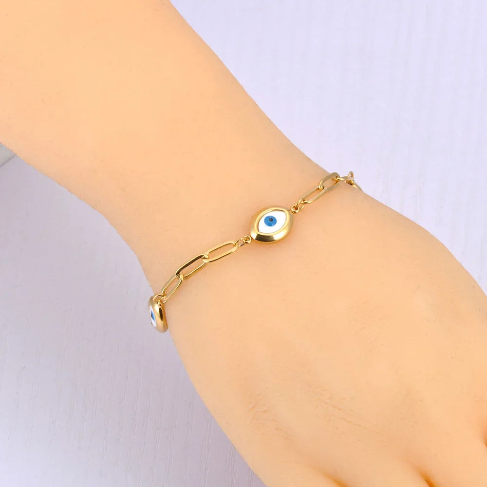 Retro Bracelet Against the Evil Eye gold