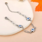 Retro Bracelet Against the Evil Eye silver
