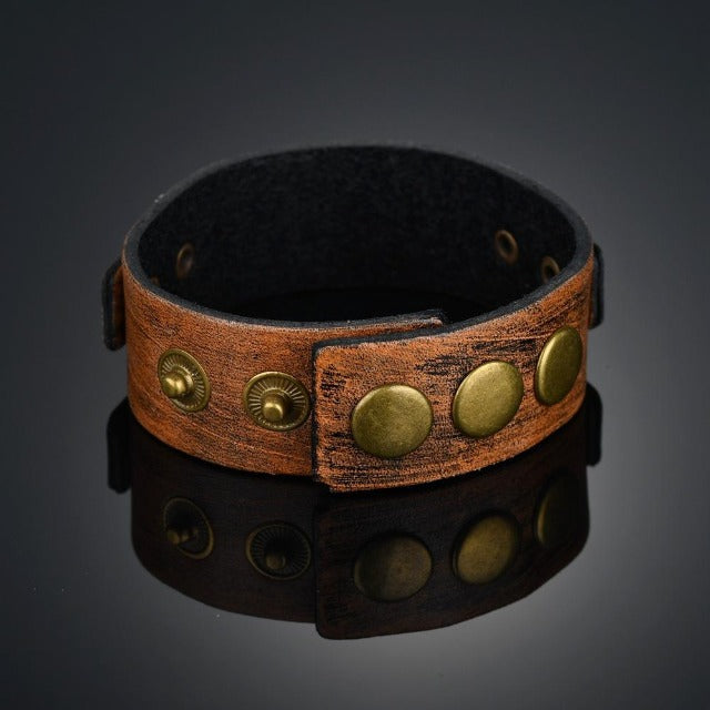 Scandinavian Men's Leather Bracelet