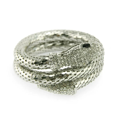 Triple Snake Bracelet for Women silver