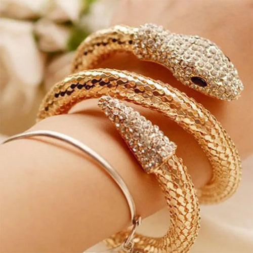 Triple Snake Bracelet for Women gold