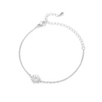 Bracelet Soleil Femme Gourmette Astre argent