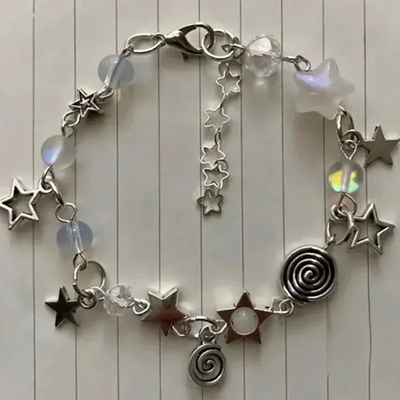 Spiral and Star Bracelet