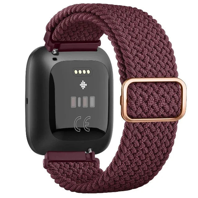 Super Elastic Bracelet Fitbit Versa 1 Versa 2 Versa Lite Bordeaux Watch