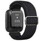 Super Elastic Bracelet Fitbit Versa 1 Versa 2 Versa Lite Black Watch