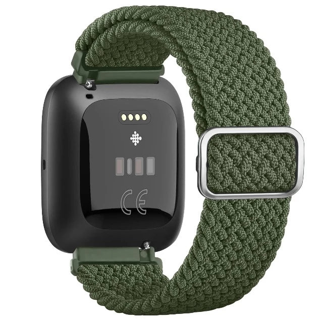 Super Elastic Bracelet Fitbit Versa 1 Versa 2 Versa Lite Army Green Watch
