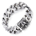 Silver Skull Bracelet for Men