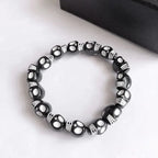 White & Black Skull Bracelet black