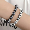 White & Black Skull Bracelet