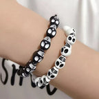 White & Black Skull Bracelet