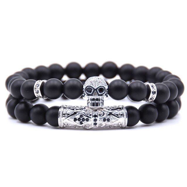 Women's Silver Skull Bracelet
