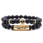Women's Gold Skull Bracelet
