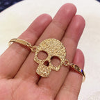 Gold Skull Bracelet for Women