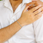 Bracelet torsadé initiale