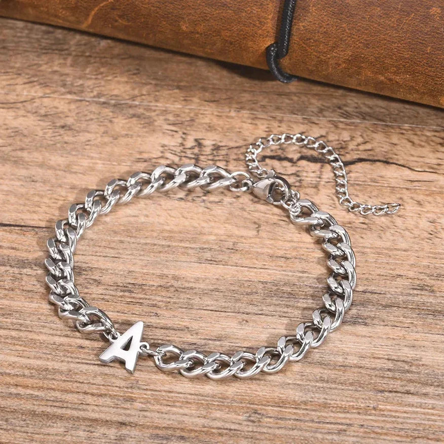 Bracelet torsadé initiale