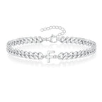 Bracelet torsadé initiale f