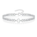 Bracelet torsadé initiale g