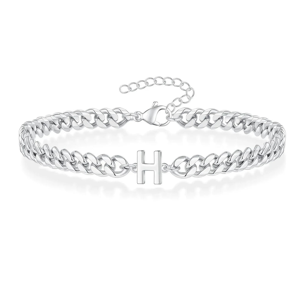 Bracelet torsadé initiale h
