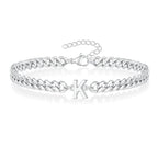 Bracelet torsadé initiale k