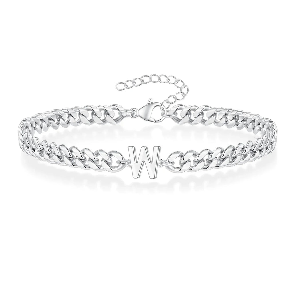 Bracelet torsadé initiale w