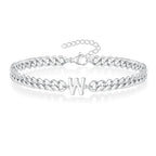 Bracelet torsadé initiale w