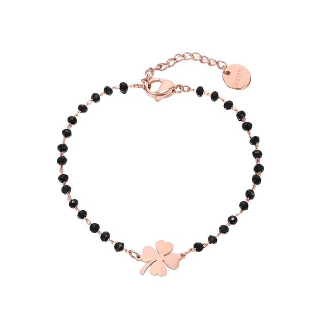 Four Leaf Clover Lucky Charm Bracelet