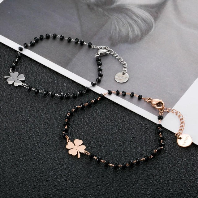 Four Leaf Clover Lucky Charm Bracelet