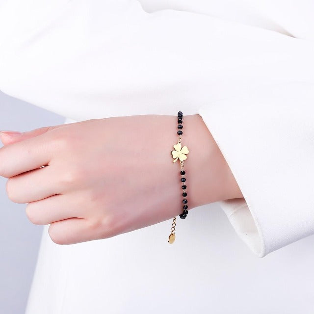 Four Leaf Clover Lucky Charm Bracelet