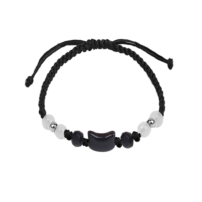 Bracelet Tressé Chat Pierre de Lune 2