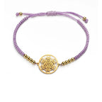 Colored Women's Metatron Cube Bracelet purple