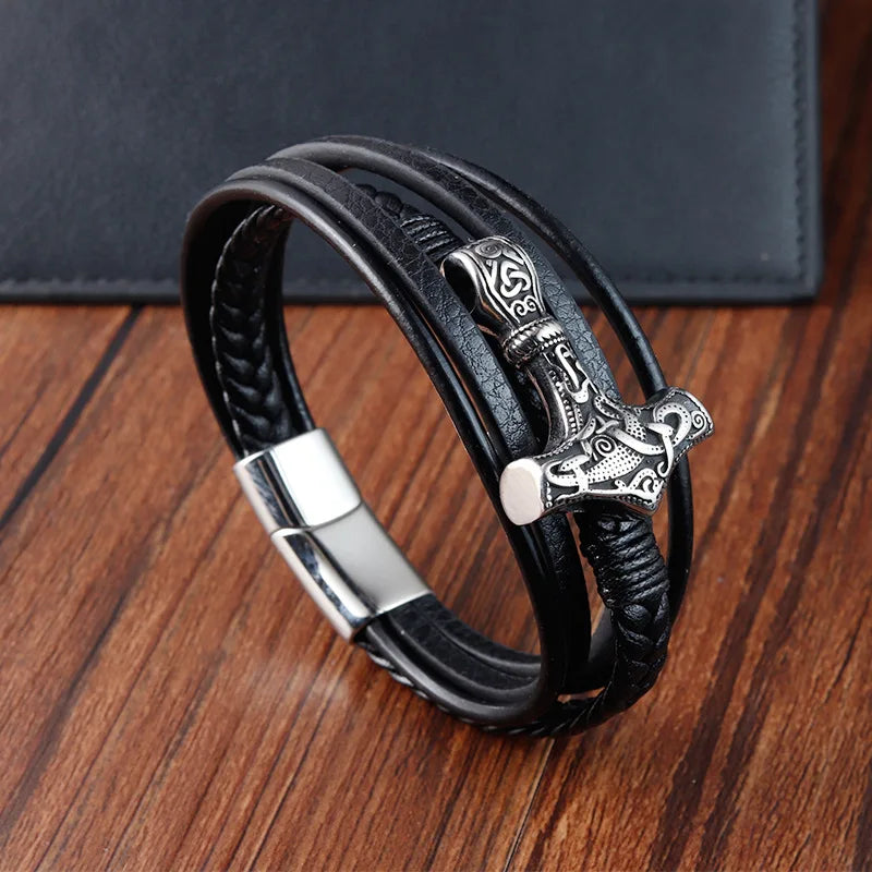 Bracelet tressé ancre